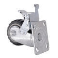 4 Inch Industrial Swivel PVC Caster With Brake